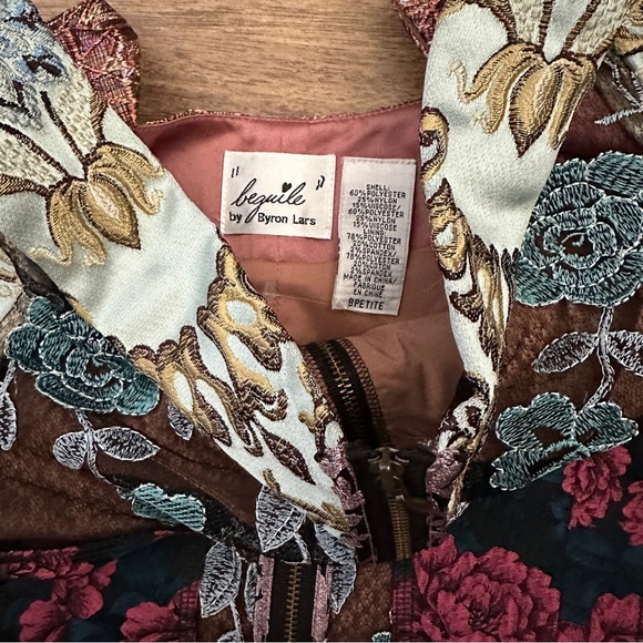 NWOT$298 Beguile Byron Lars Anthropologie Pieced Brocade Tapestry Dress 8P - Picture 6 of 11